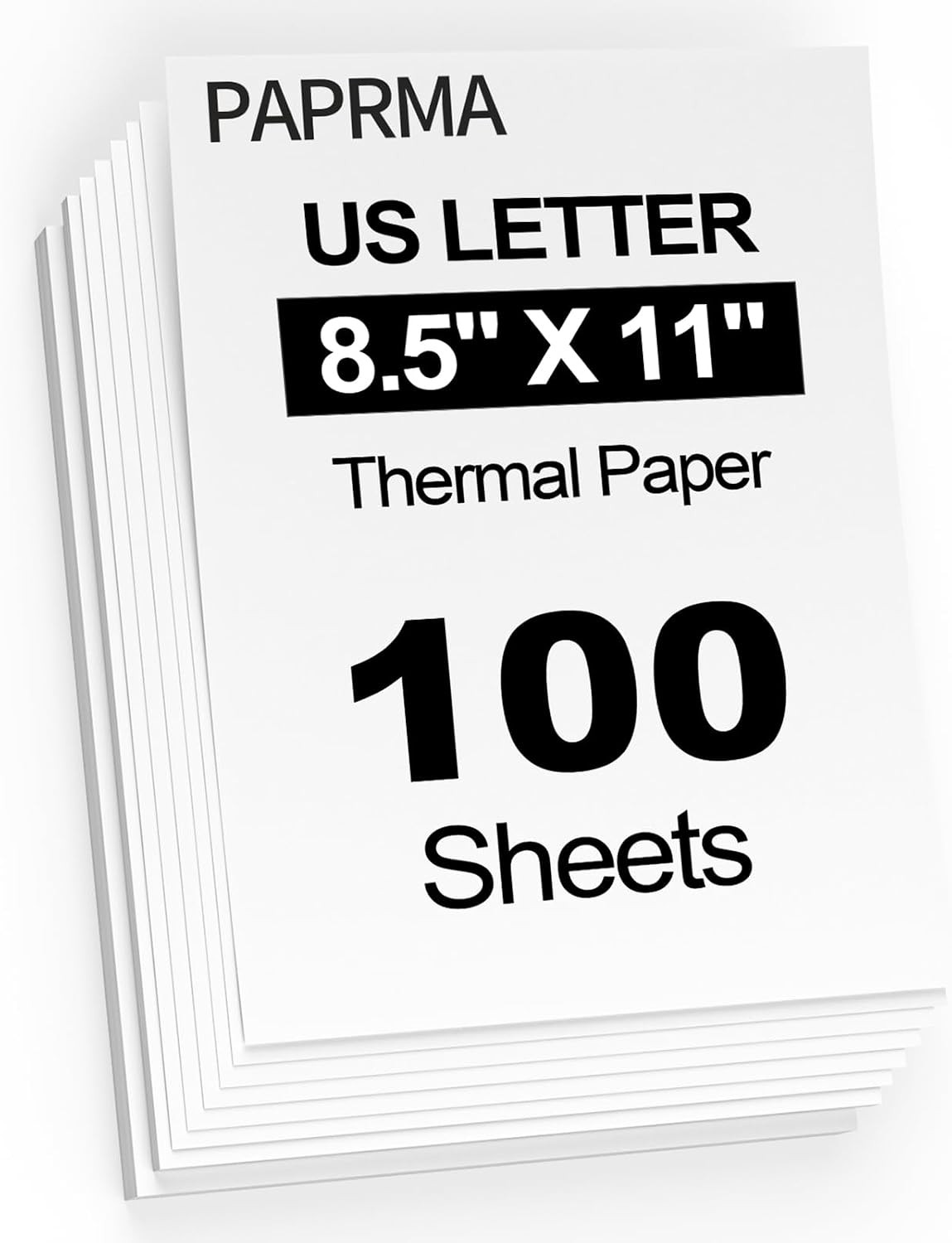 100 Sheets Thermal Printer Paper, 8.5-X-11-Inch Thermal Printing Paper White US