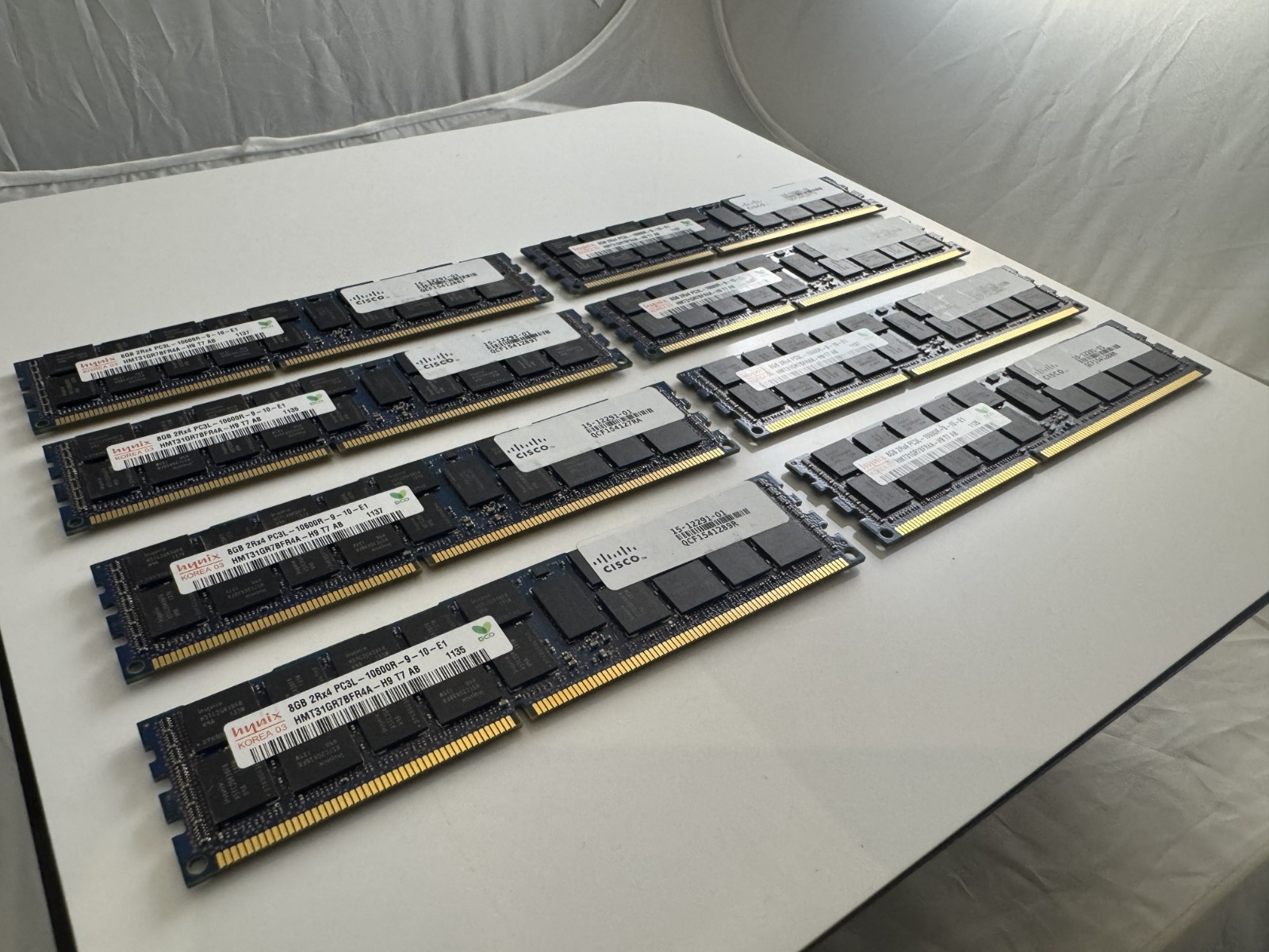 SK HYNIX 4x 8 GB  (32  GB) Ram Memory (4x8GB) PC3L 10600 HMT31GR7CFR4A-H9