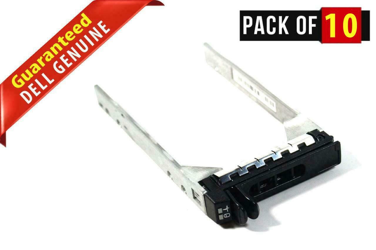 LOT OF 10 New KF248 F830C GX61R 2.5" SATA/SAS Tray Dell PowerEdge 1900 2900 2950