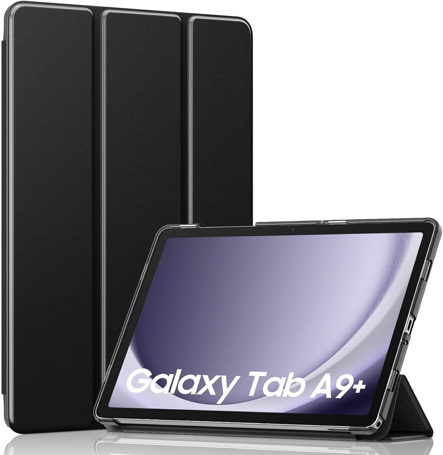 Trifold Case for Galaxy Tab A9 Plus/A9+ 11 Inch 2023, Black