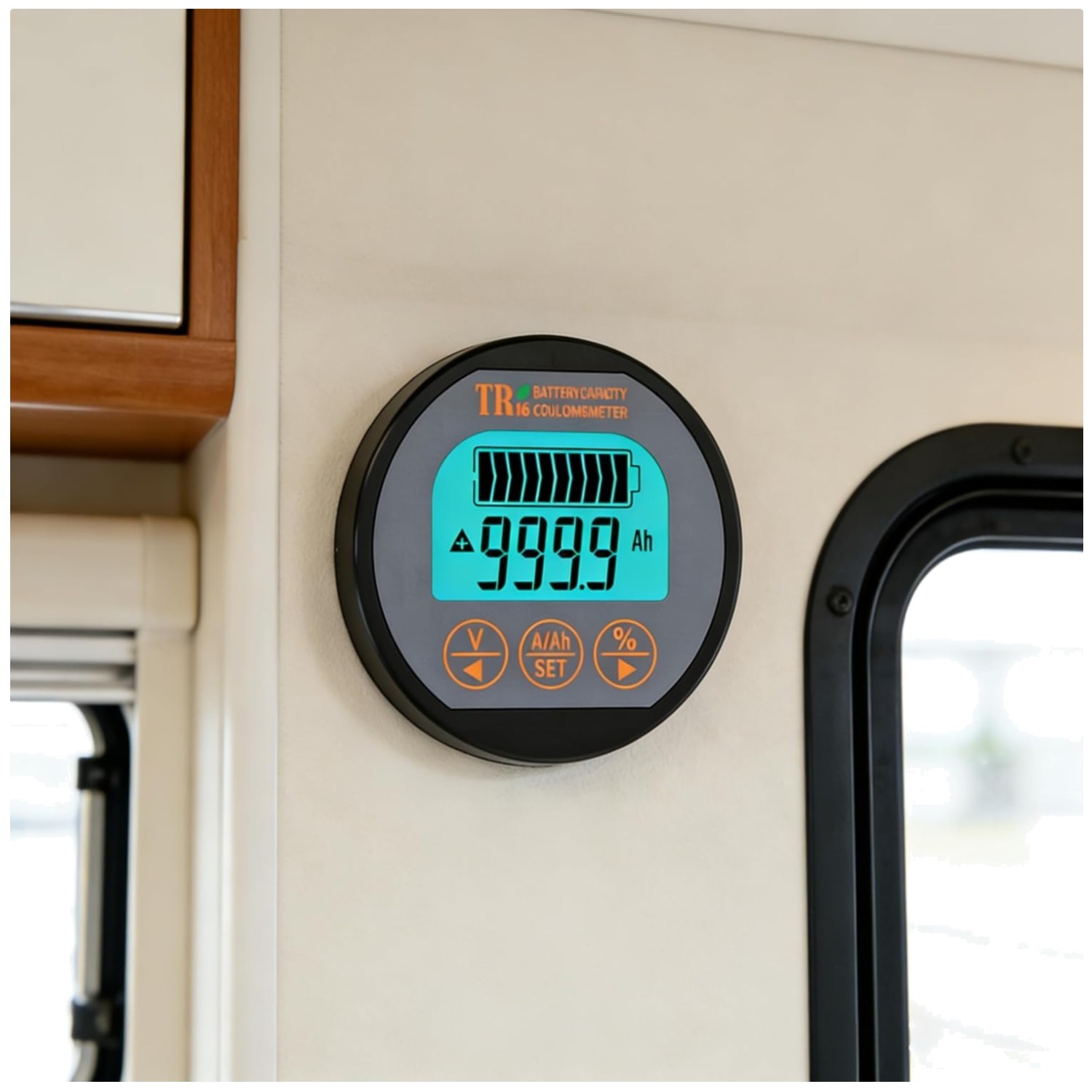 Battery Monitor with Shunt, State of Charge Display