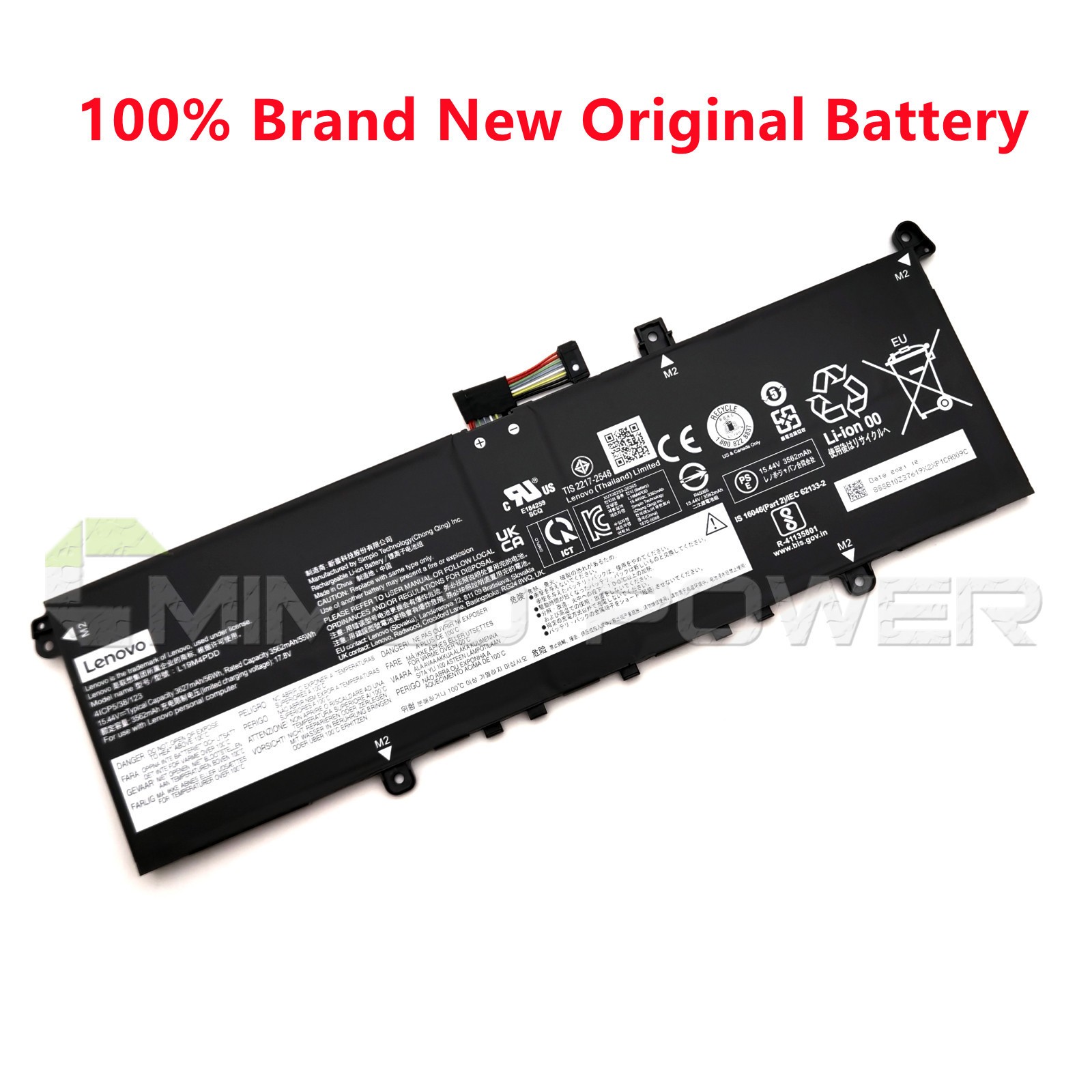 New Genuine L19C4PDD L19M4PDD Battery for Lenovo ThinkBook 13S G2 G3 14S ITL