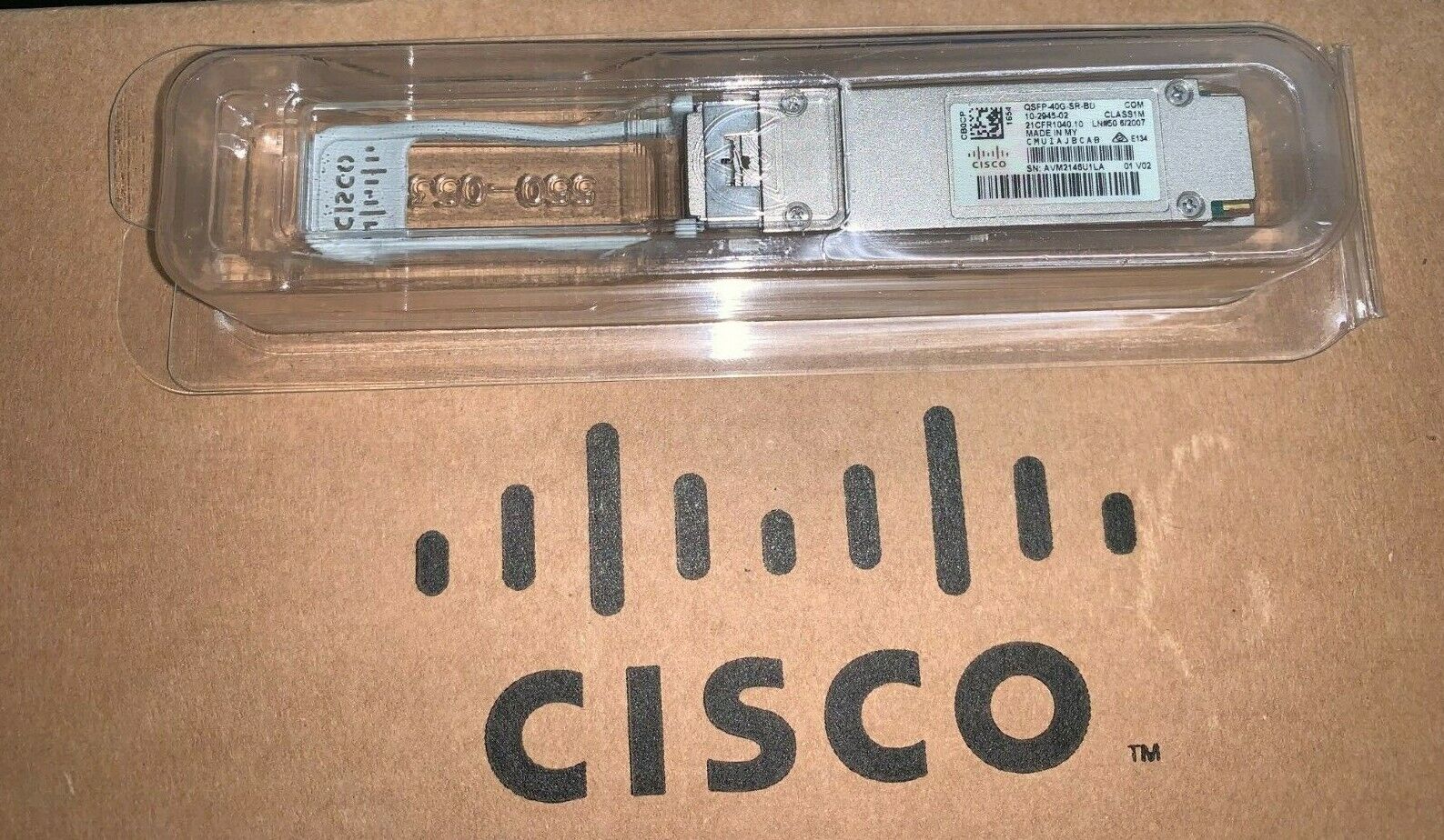 Cisco QSFP-40G-SR-BD 40GBASE-SR-BiDi, duplex MMF QSFP+ Modules 10-2945-02