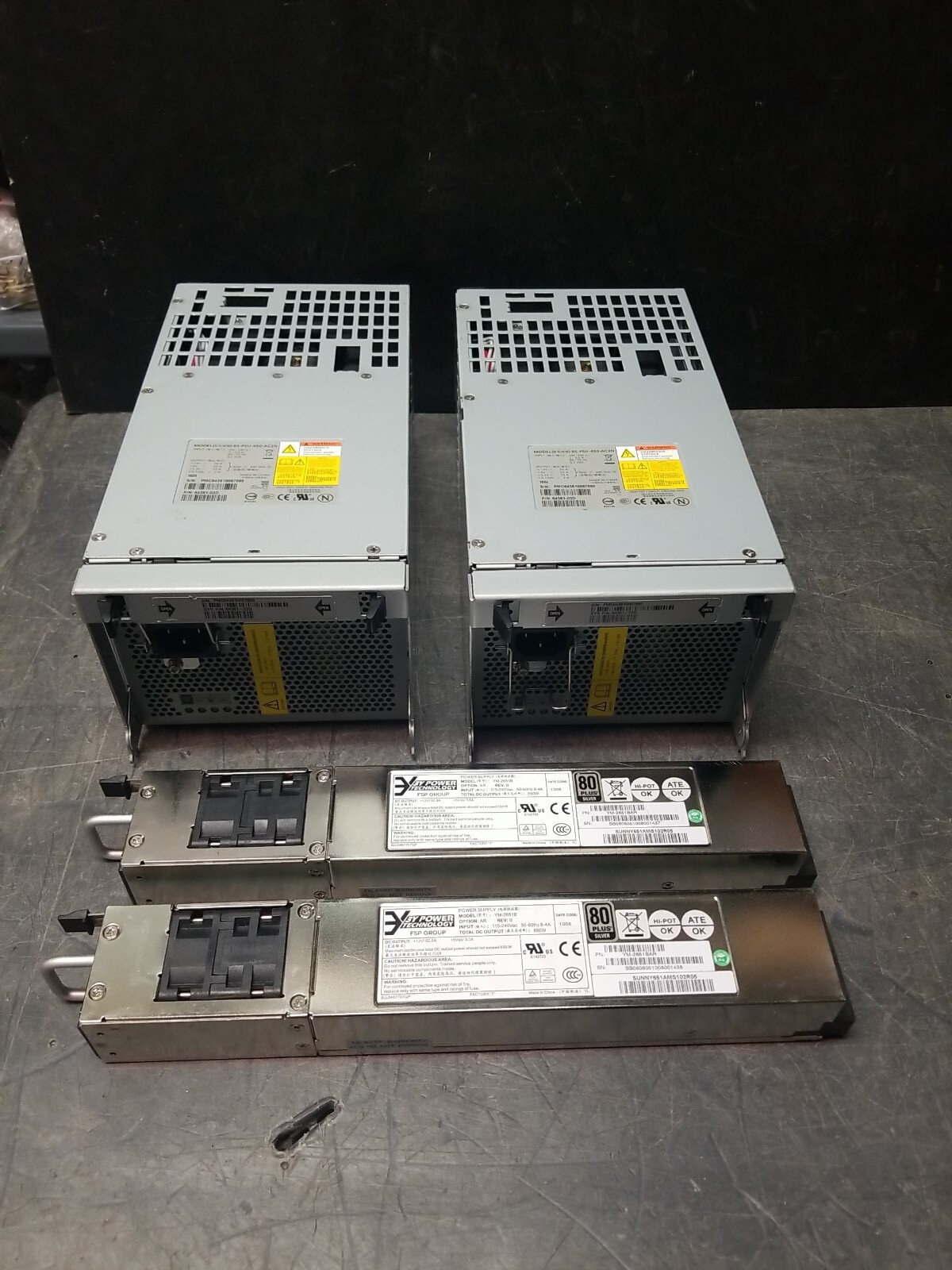 Lot of Power Supply Modules, (2) 450w & (2) 650W