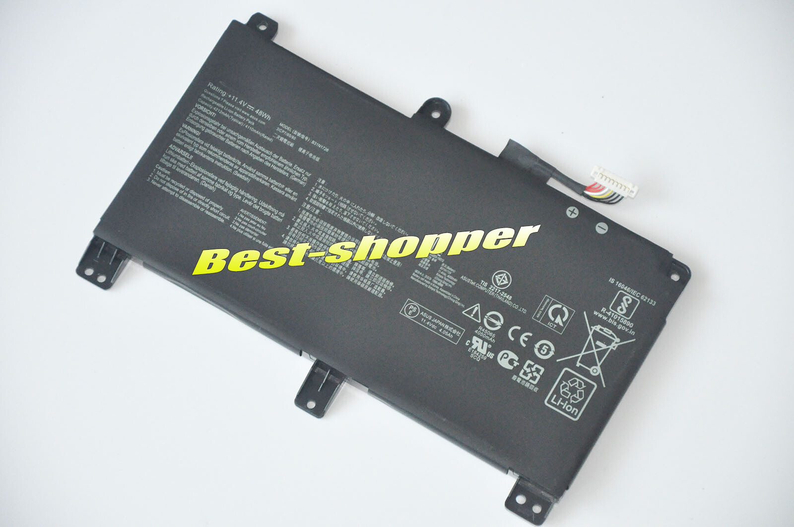 "GRADE A" new Genuine B31N1726 Asus Battery 48Wh /Lg Pri Fx504Gd Fx504Ge Fx504Gm