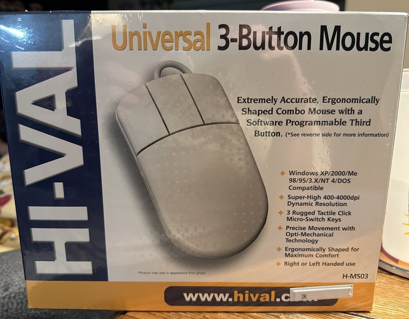 Digital Research Internet Mouse 3-Button Serial and PS/2 Windows Vtg NEW Sealed