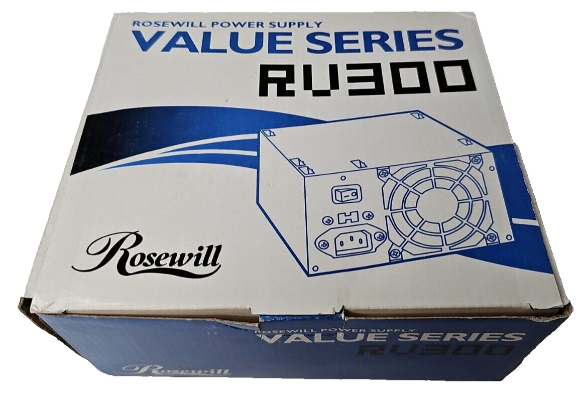 Rosewill Power Supply Value Series RV300 300W Max Power New Open Box 
