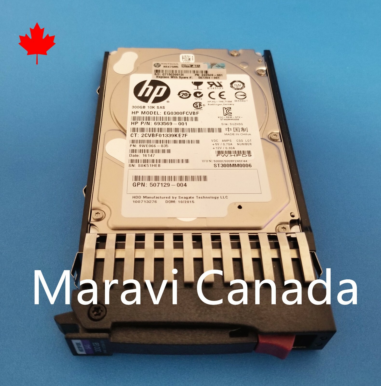 HP 2.5" 300GB 450gb 10K 6G SAS Drive 507129-003 619286-001 507284-001 G5 G6 G7
