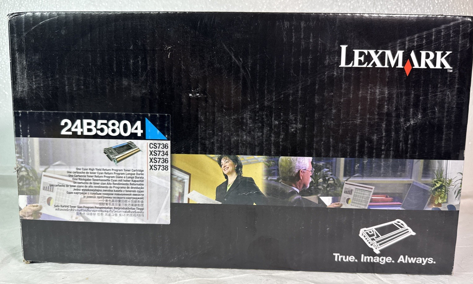 Lexmark 24B5804 Cyan Blue Toner Cartridge NEW