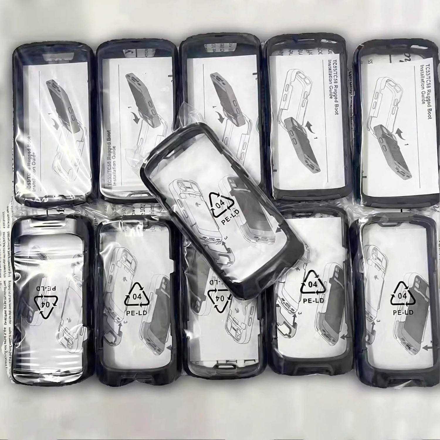 For ZEBRA TC53 TC58 Rugged Boot SG-NGTC5EXO1-01 Protective Case with Hand Strap