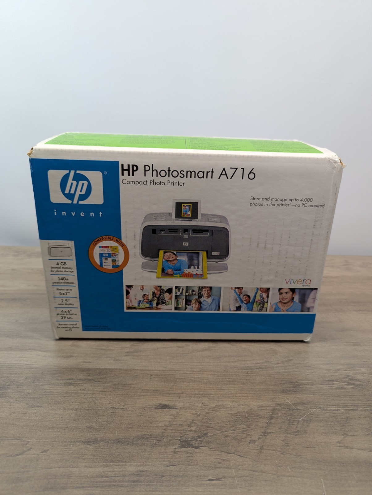 HP Photosmart A716 Digital Photo Inkjet Printer Q7101A Model Brand New Sealed 