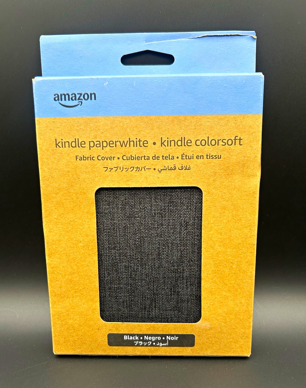 Amazon Fabric Cover for Kindle Paperwhite & Kindle Colorsoft, Black