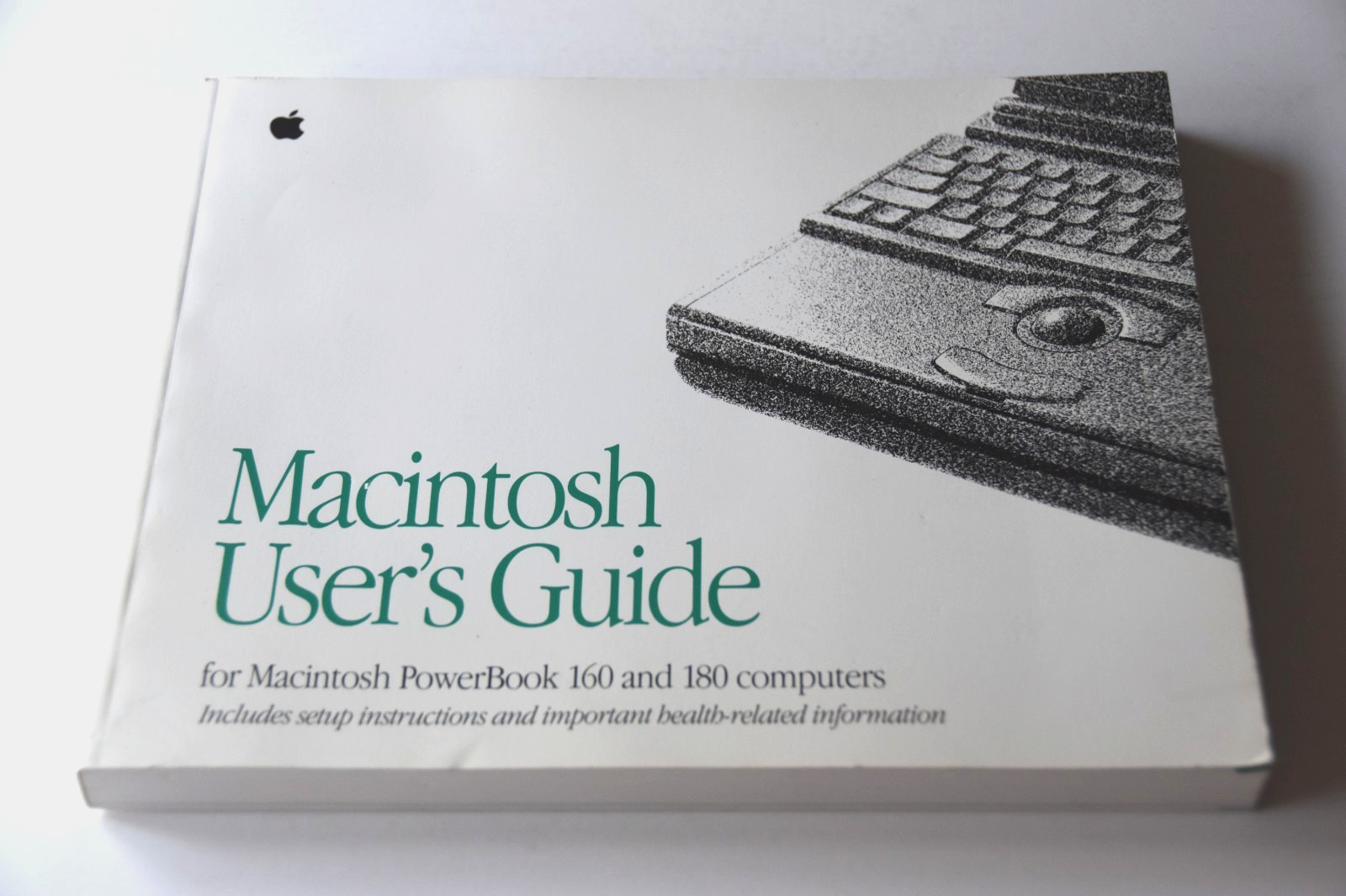 1992 Apple Macintosh Powerbook 160 180 User Owner Guide Manual book 030-2674-B
