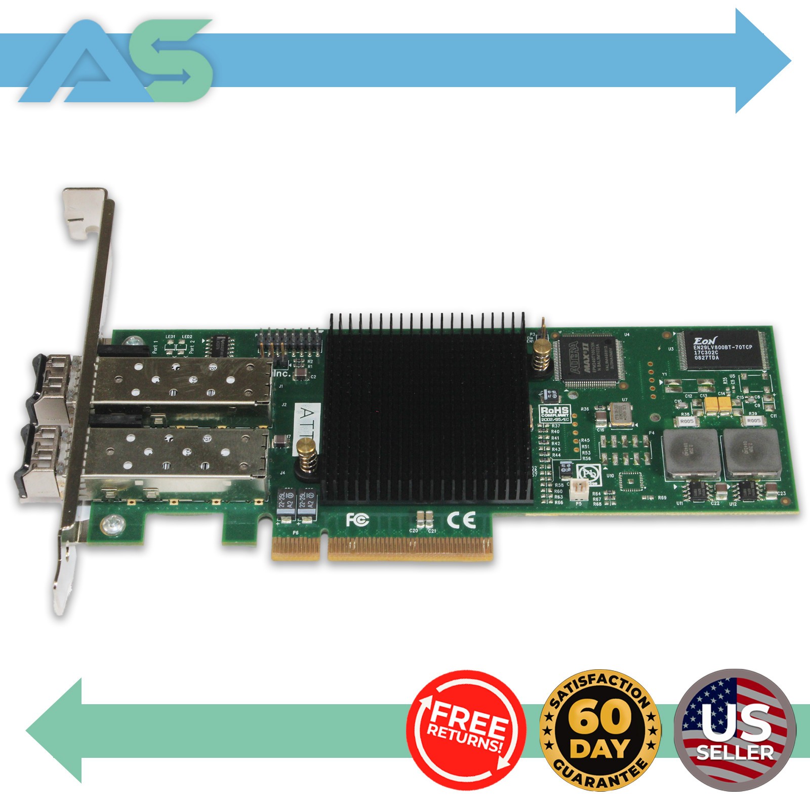 ATTO Celerity FC-82EN Dual Port 8Gb Fibre Channel PCIe HBA Card | CTFC-82EN-000
