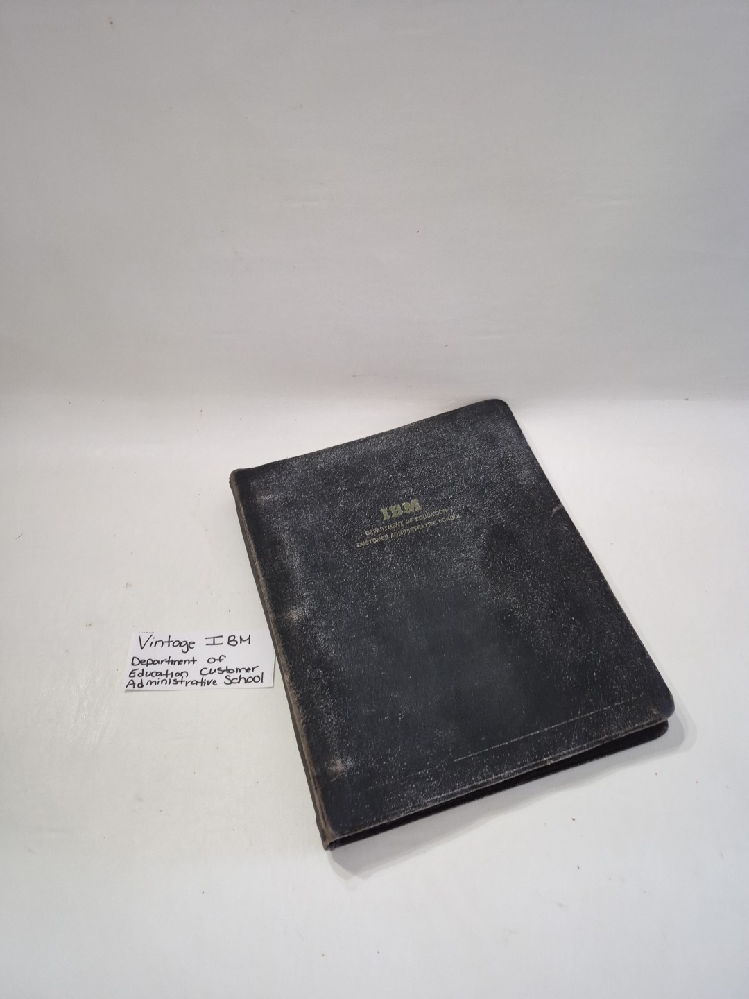 IBM Department Of Education Customer Administrative School 3-Ring Binder Vintage