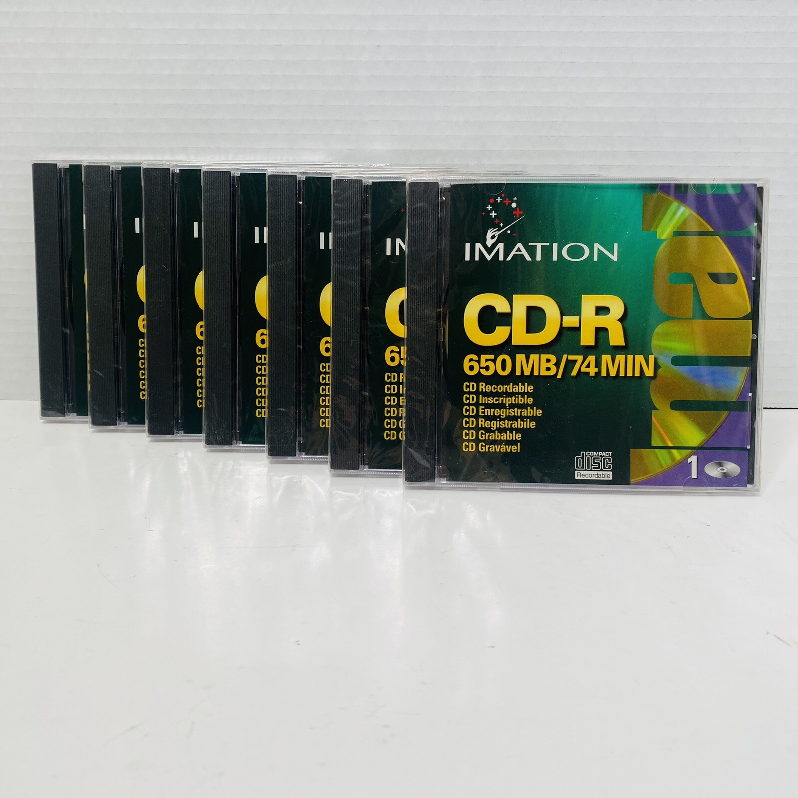 Imation CD-R 74 Min 650 MB Recordable Discs New Old Stock Sealed LOT Of 7