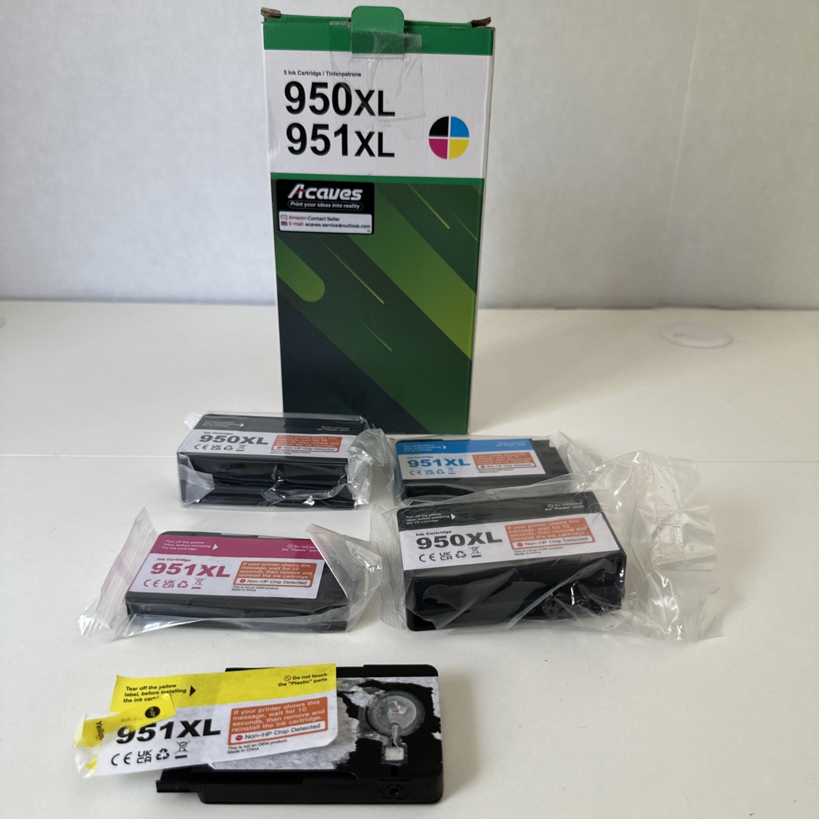 Acaves 5 Pack Ink Cartridges  950XL 951XL