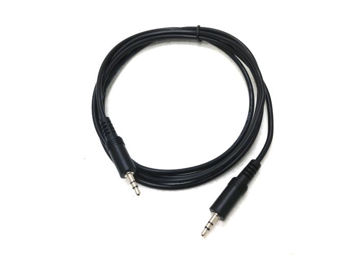 6 Feet Audio Cable AUX 3.5 mm Stereo Male to Male M/M Plug Connector 6 FT 6' Blk