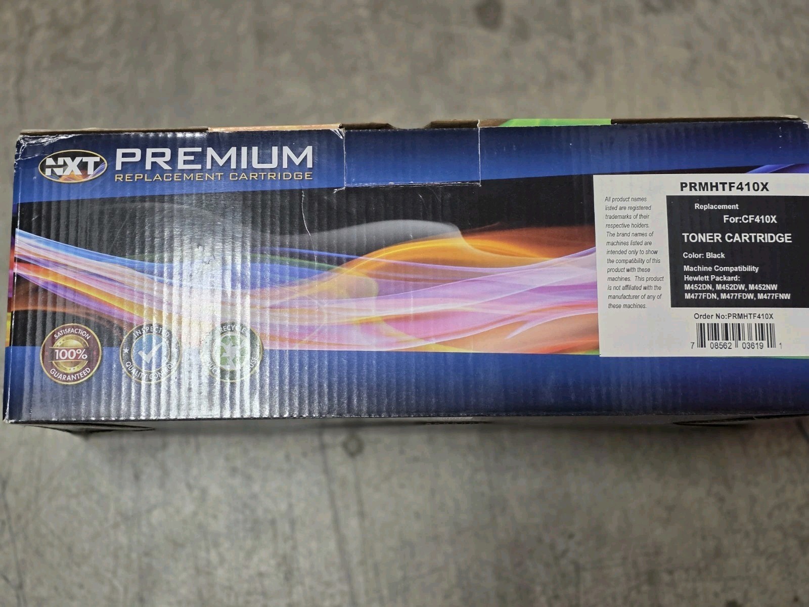 NXT Premium Black Toner Cartridge PRMHTF410X Replacement for HP CF410X 410X NEW