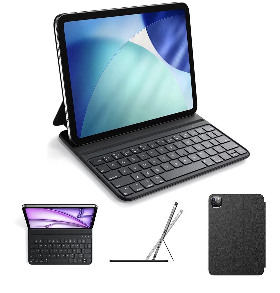 HOU Slim Bluetooth Keyboard Case Compatible iPad Air 11 inch