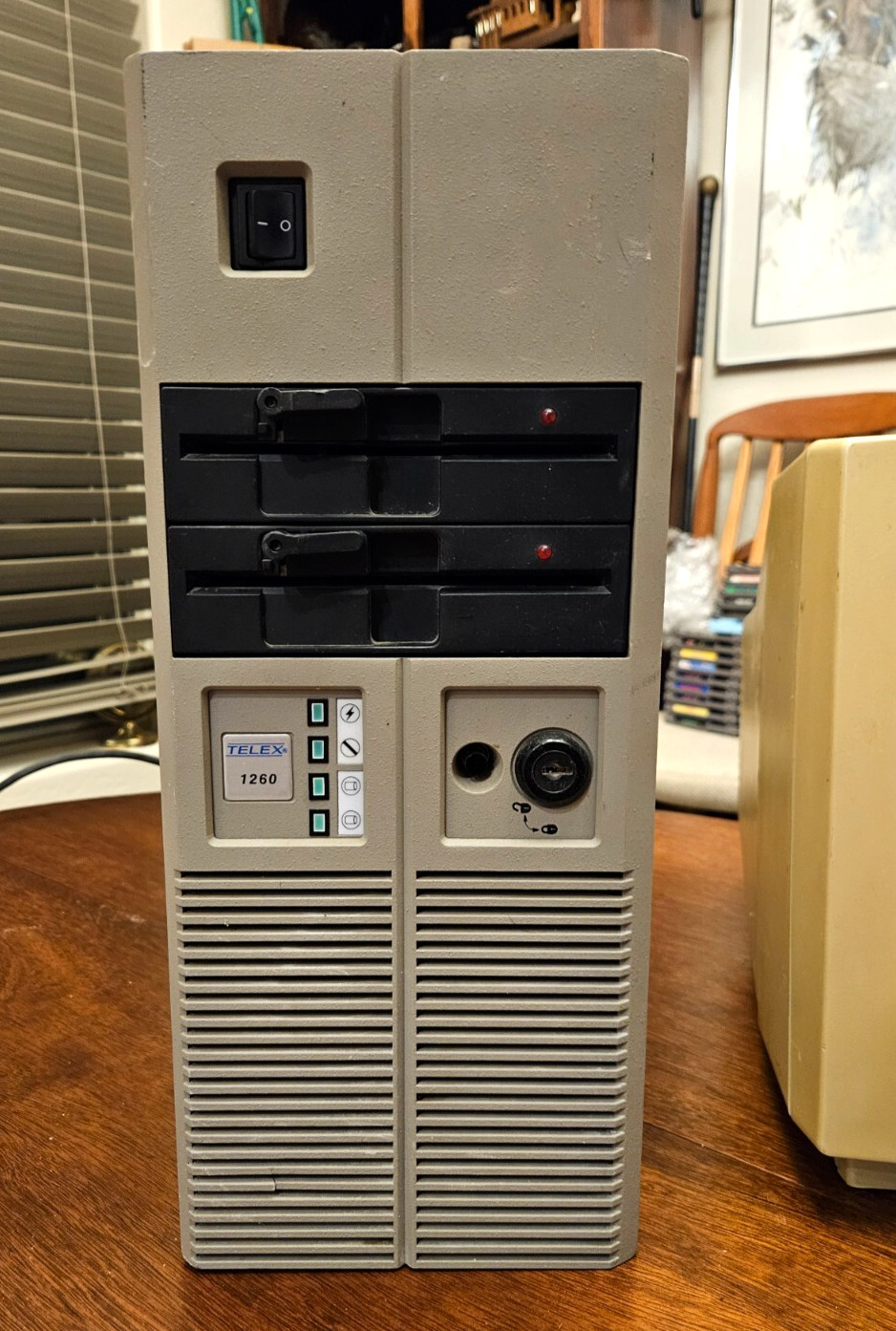 Super Rare 80s Telex Computer Products Inc 1260 PC Tower w/ Rare Shugart Drives