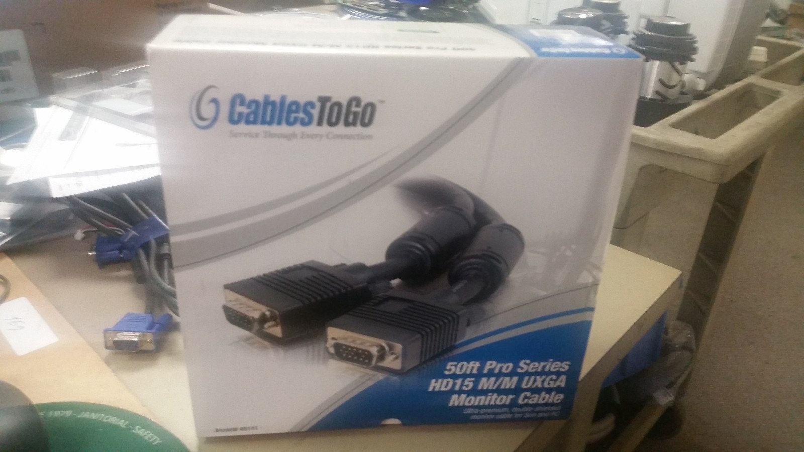 Cables To Go 45141 Monitor Extension Cable 50ft HD15 Male - Male UXGA