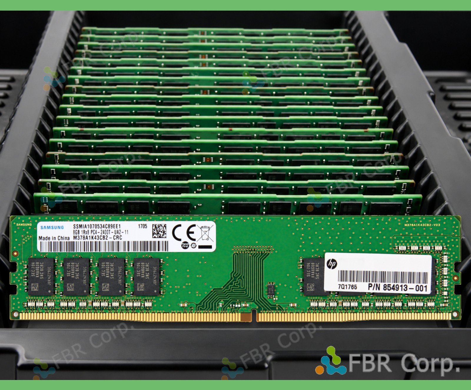 Samsung HPE 8GB PC4-2400T DDR4 1Rx8 UDIMM Desktop NON-ECC RAM M378A1K43CB2-CRC