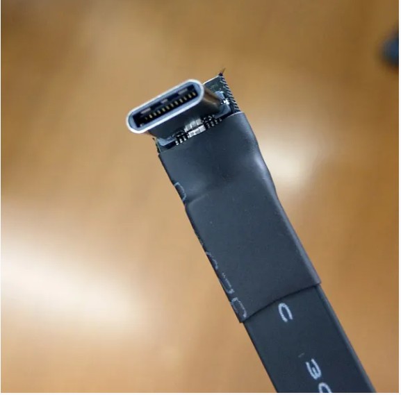 ADT-Link USB 3.2Type C to Type C Flat Extension Cable 10Gbps 90° USB C 3A Gen2x2