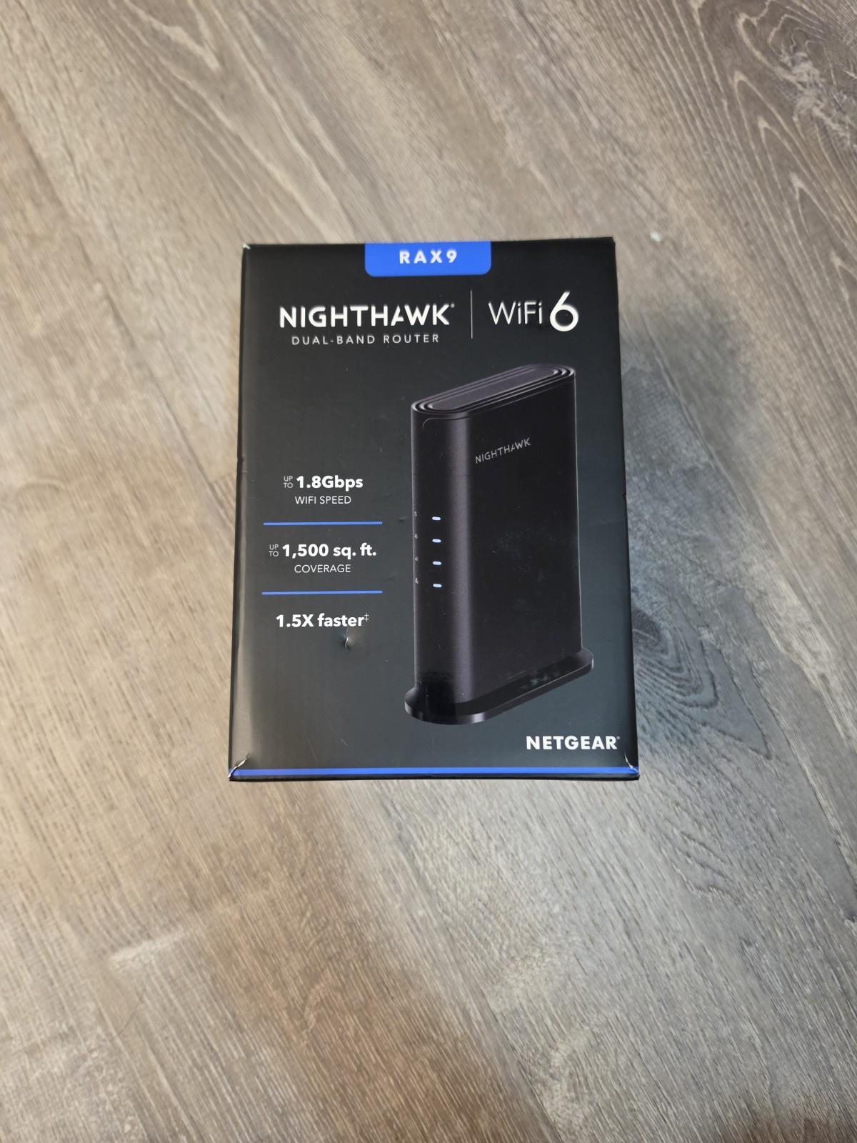 NETGEAR Nighthawk AX1800 WiFi 6 Router 1.8Gbps RAX9 New Open Box