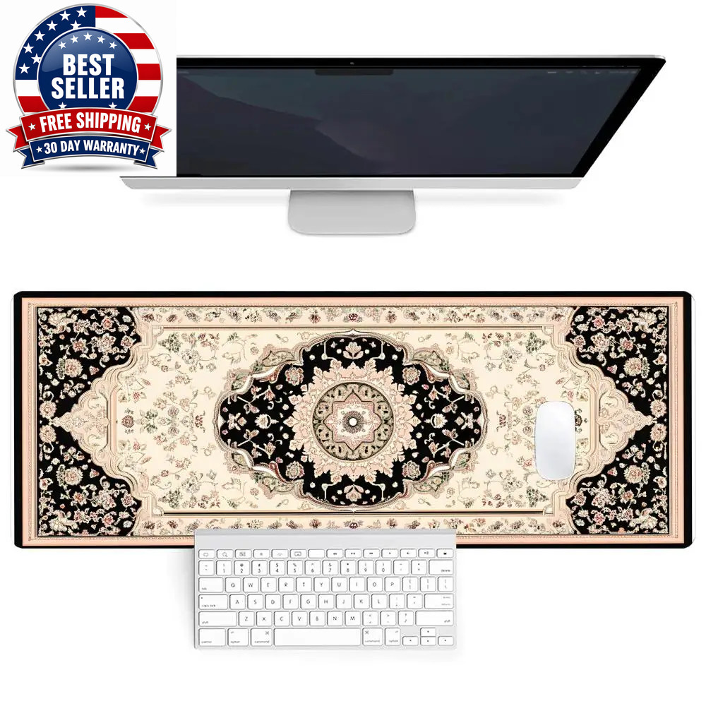 Persian Large Mouse Pad Xxl Big Office Carpet Desk Mat Gamer Rubber Rug Accessor