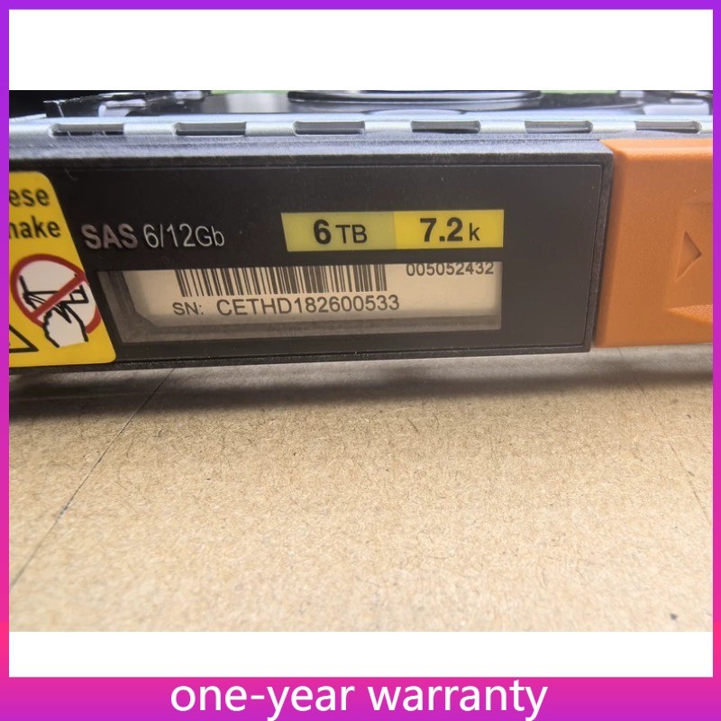 1PCS 6TB 12Gb NL SAS EMC 005051557 005052432 00505243 7.2K 3.5" Unity 6T Hard D