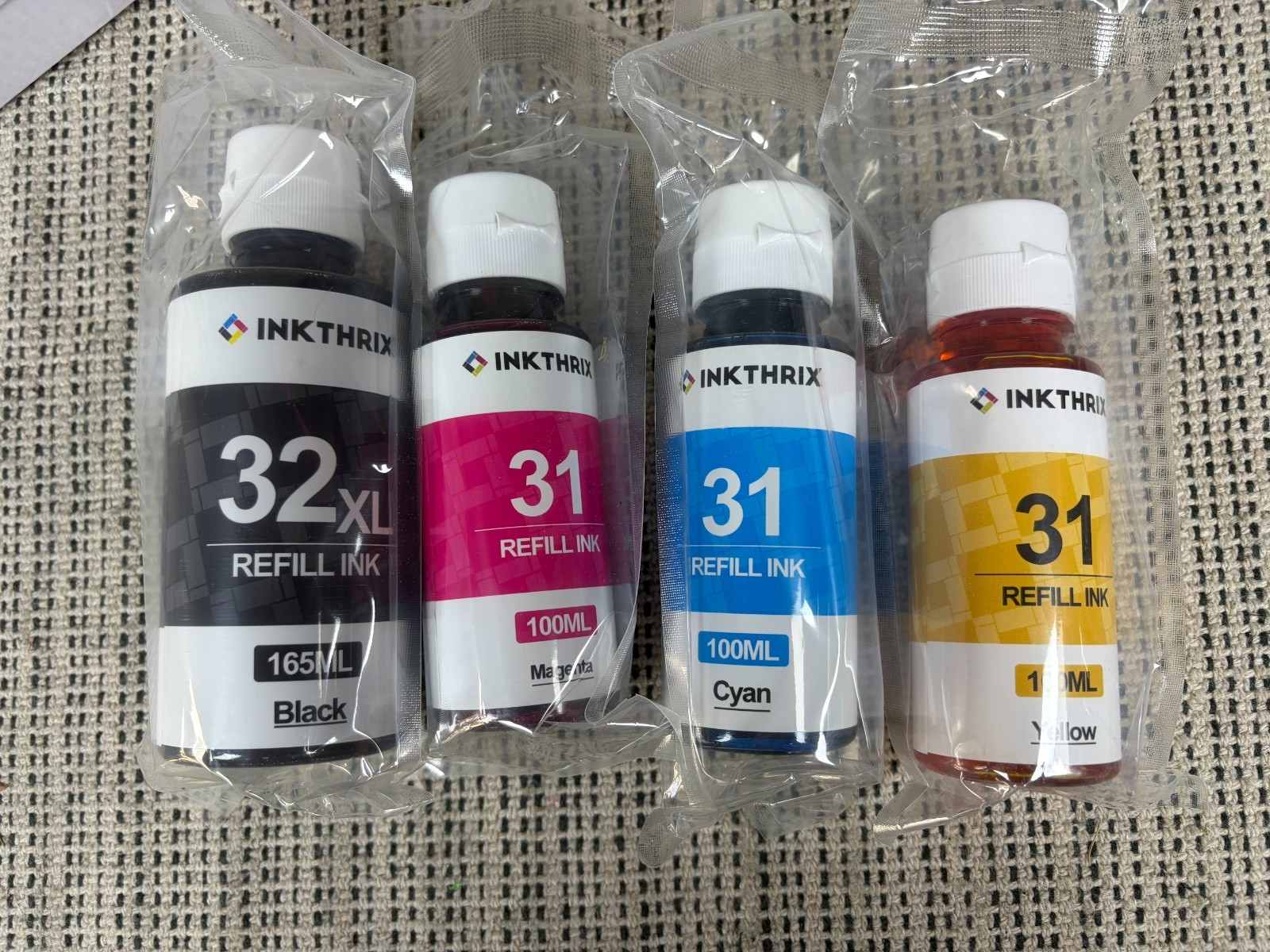 INK THRIX32XL/31 Black Cyan Magenta Yellow 4PK Ink Bottles Smart Tank Plus