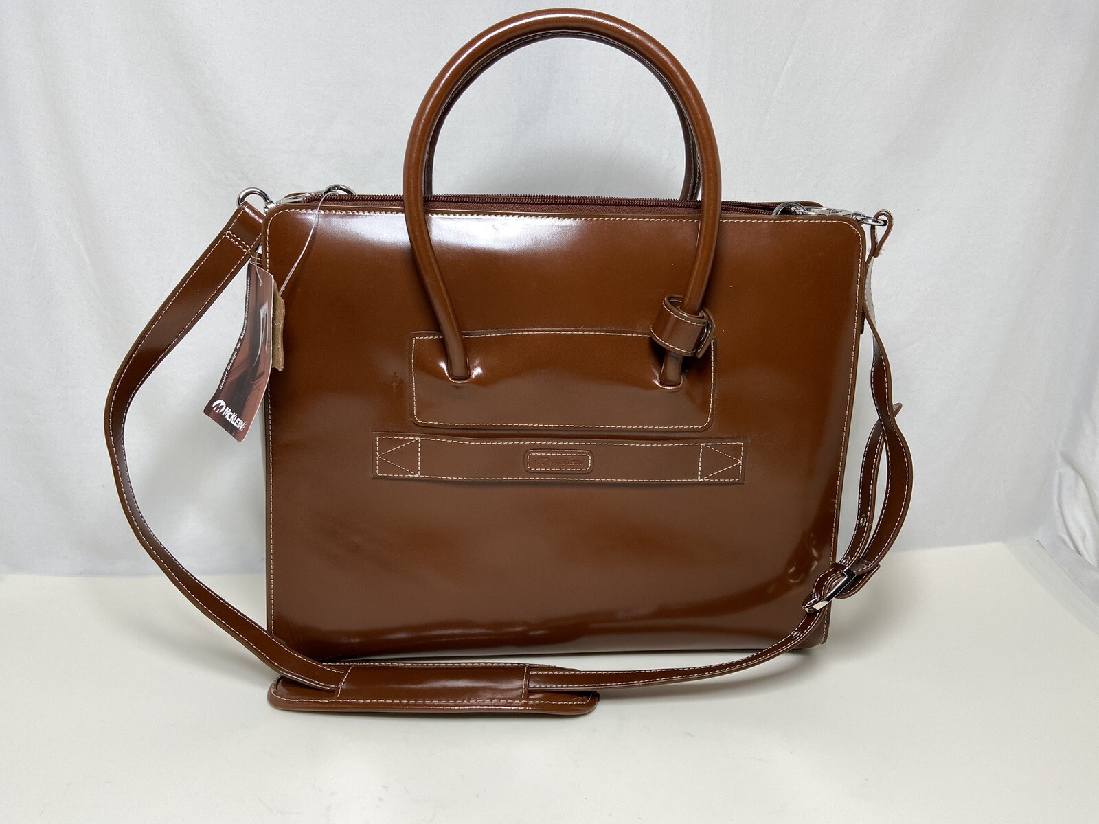 McKlein LAKE FOREST W Series Laptop Briefcase Brown Genuine Leather (94334) 