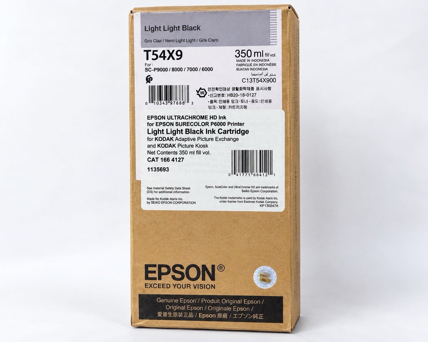 Epson T54X9 Light Light Black 350ml OEM Ink Kodak Picture Kiosk CAT 166 4127