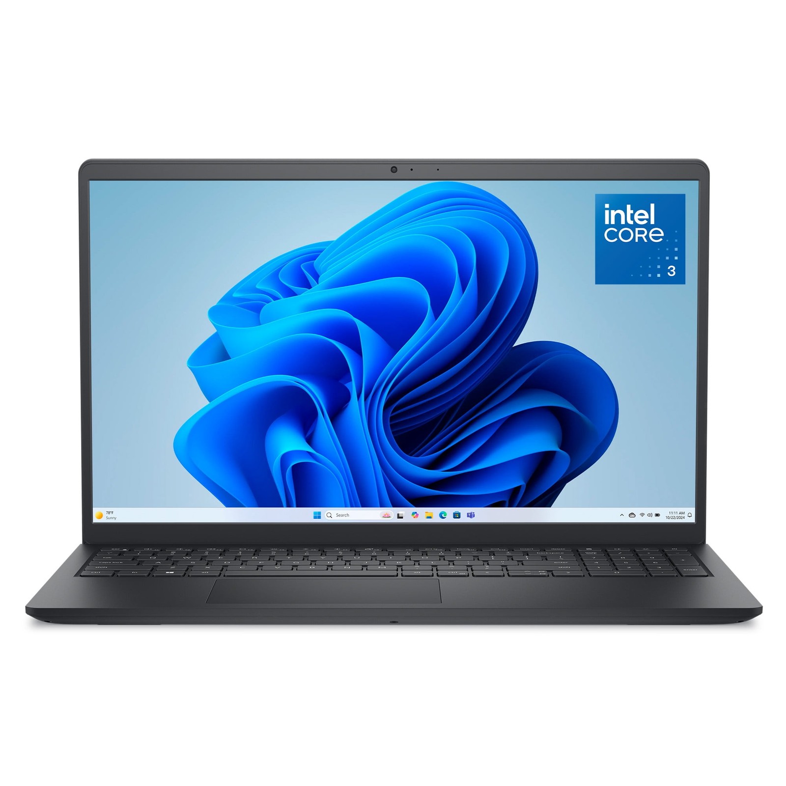 Dell Laptop DC15250, 15.6" FHD 120Hz Display, Intel Core 3 100U, 8GB DDR5 RAM,
