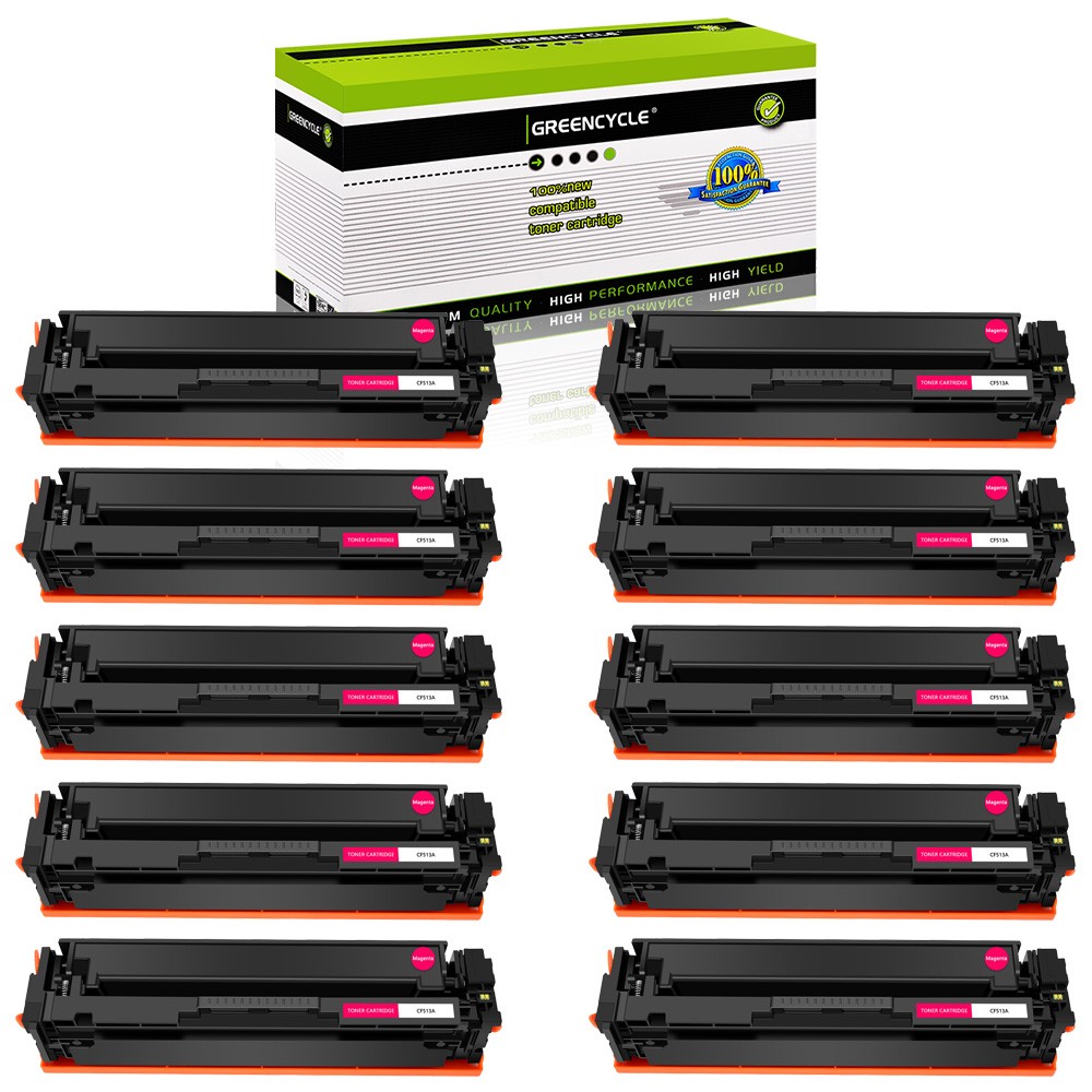 10 Pack Toner fit for HP 204A Color LaserJet Pro MFP M180nw M181fw M154nw CF513A