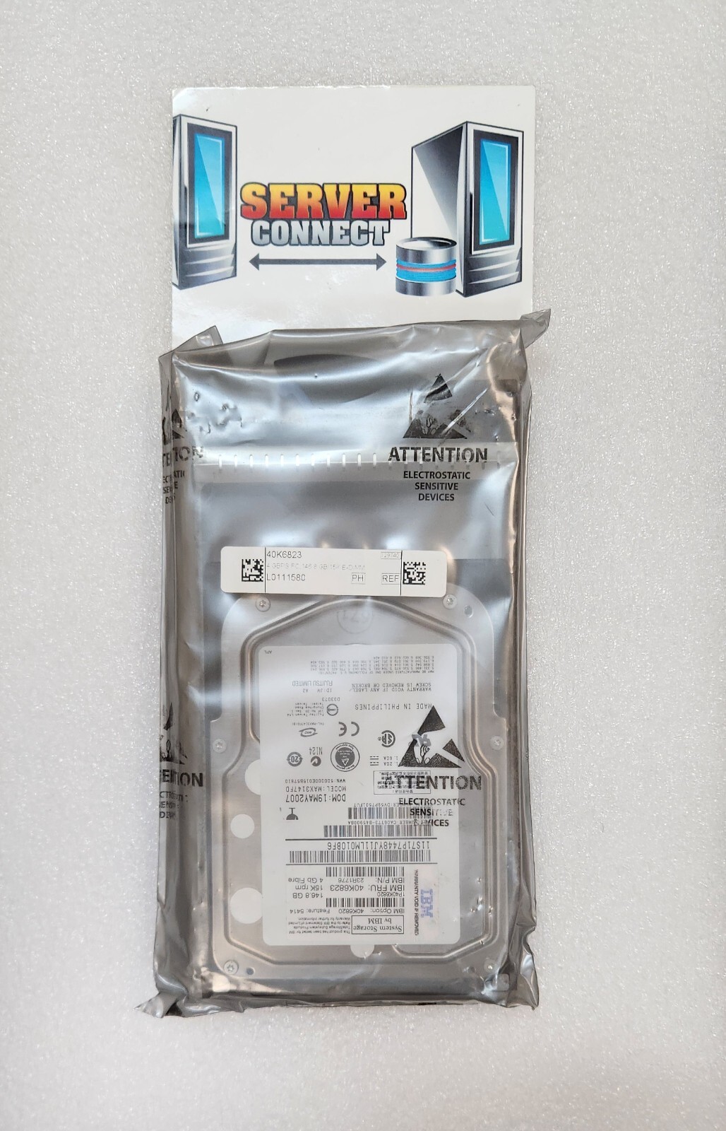  IBM 40K6823 40K6820 23R1776 146.8GB 15K 4GBPS FIBRE CHANNEL HARD DRIVE