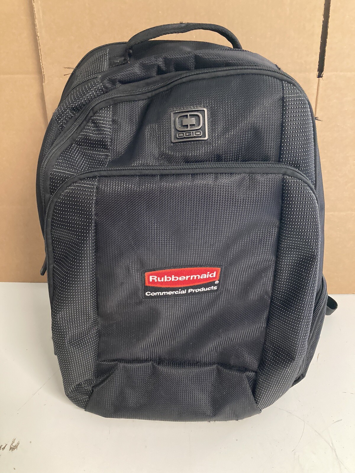 Ogio Checkpoint Friendly Travel 17” Padded Laptop Backpack Bag Black Rubbermaid