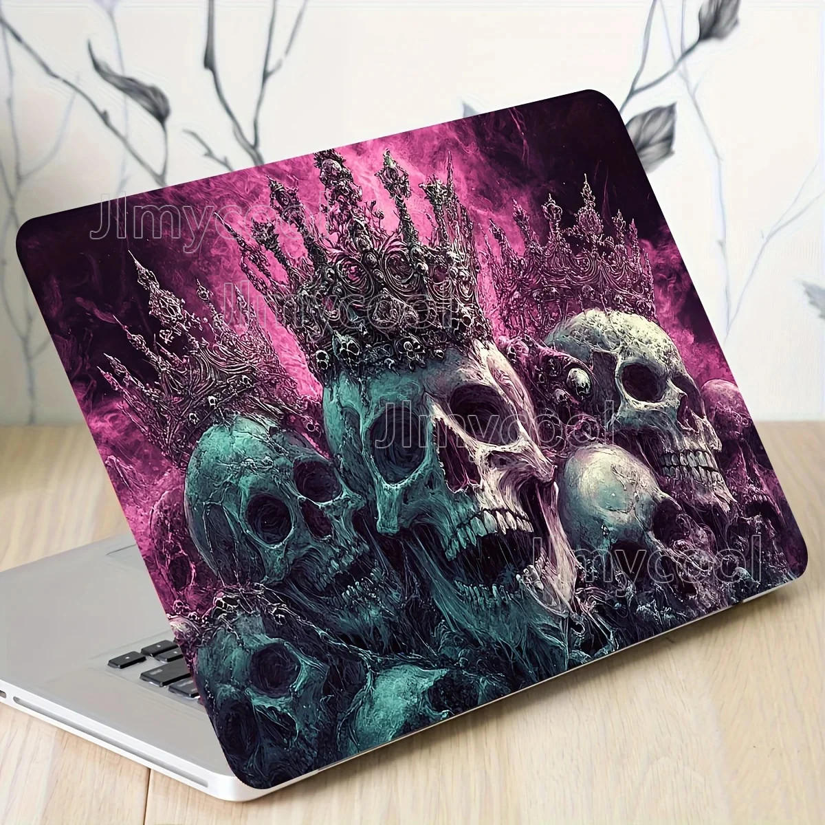 2x Vinyl Notebook Shell Skeleton Stickers 2 Pieces Scratch Resistant DIY Art 