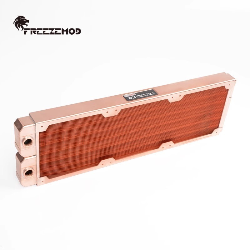 FREEZEMOD 360mm Radiator All-red Copper Computer Water Cooling Row 7mm G1/4*2