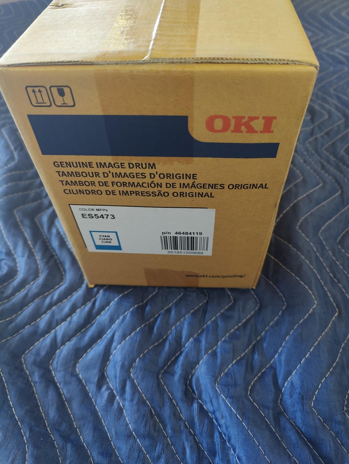OKI Color MFPs ES5473 CYAN Genuine Image Drum P/N 46484119