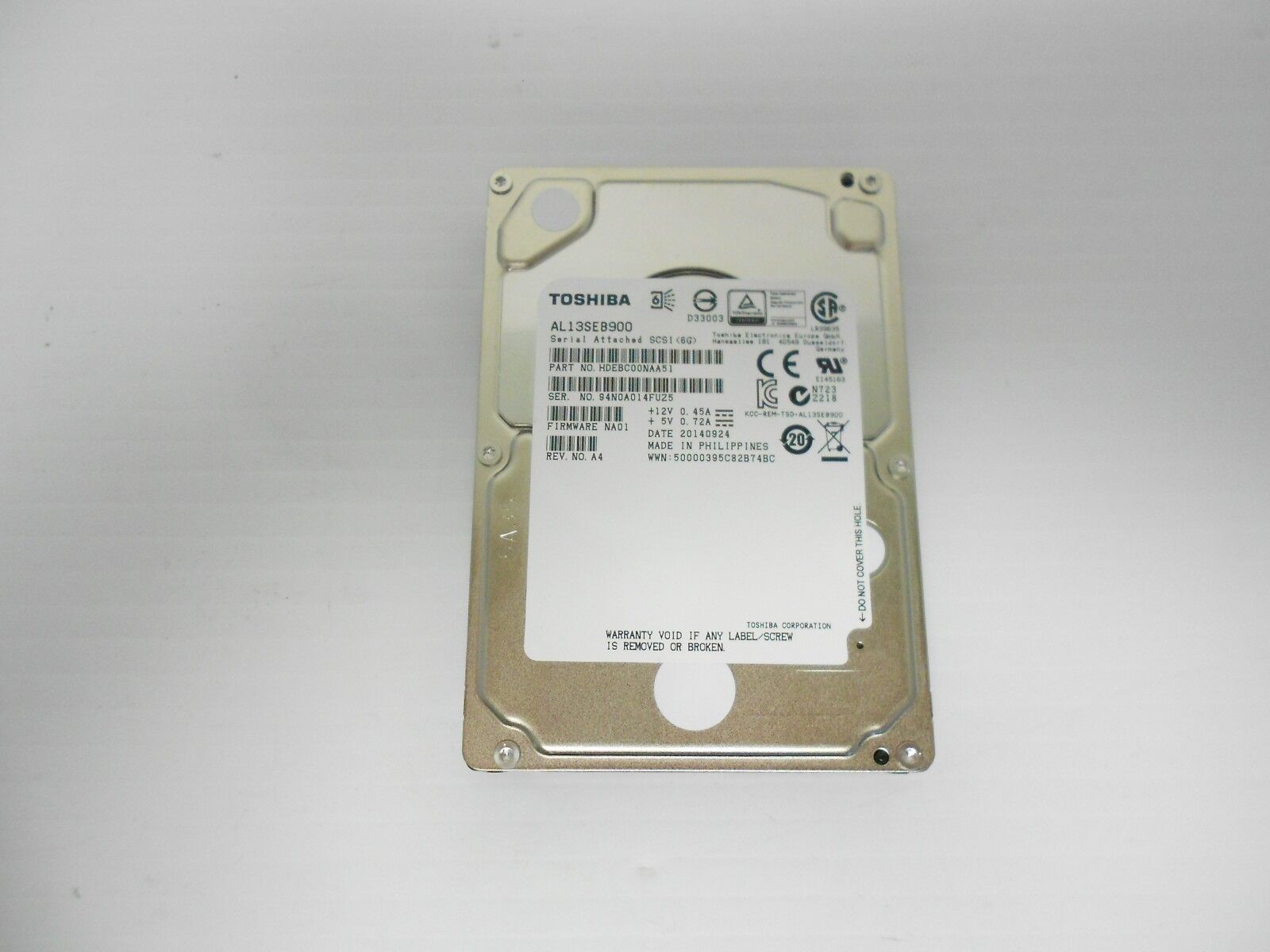 Toshiba 900GB 10K 2.5