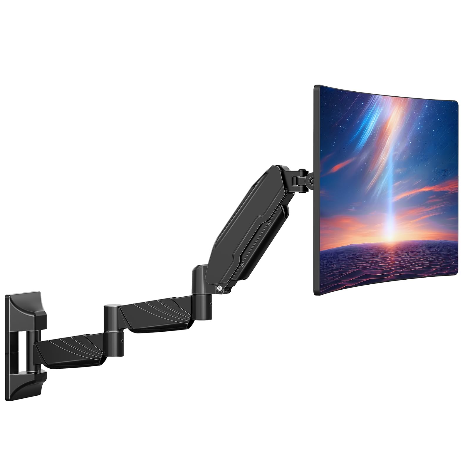 ErgoFocus Long Arm Monitor Wall Mount for Max 32 inch Computer Screen, Extra ...