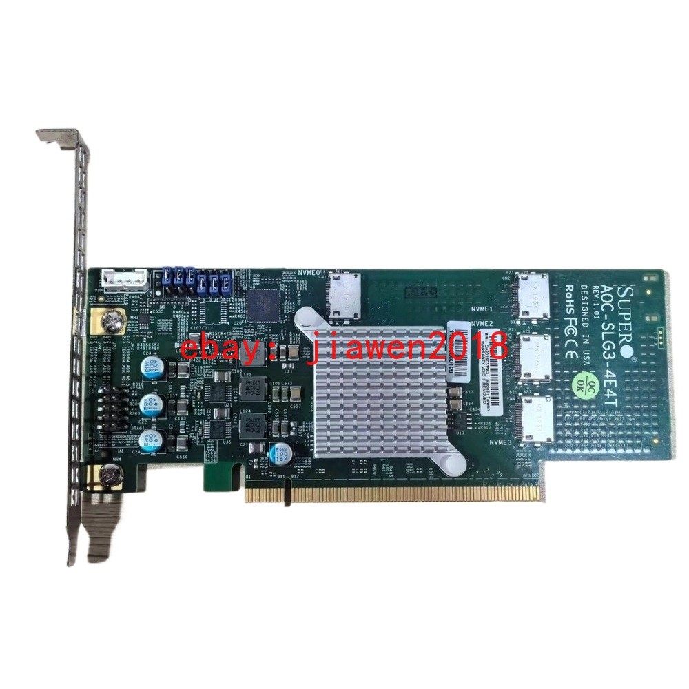 New Supermicro AOC-SLG3-4E4T 4 Port NVMe PCIE X16