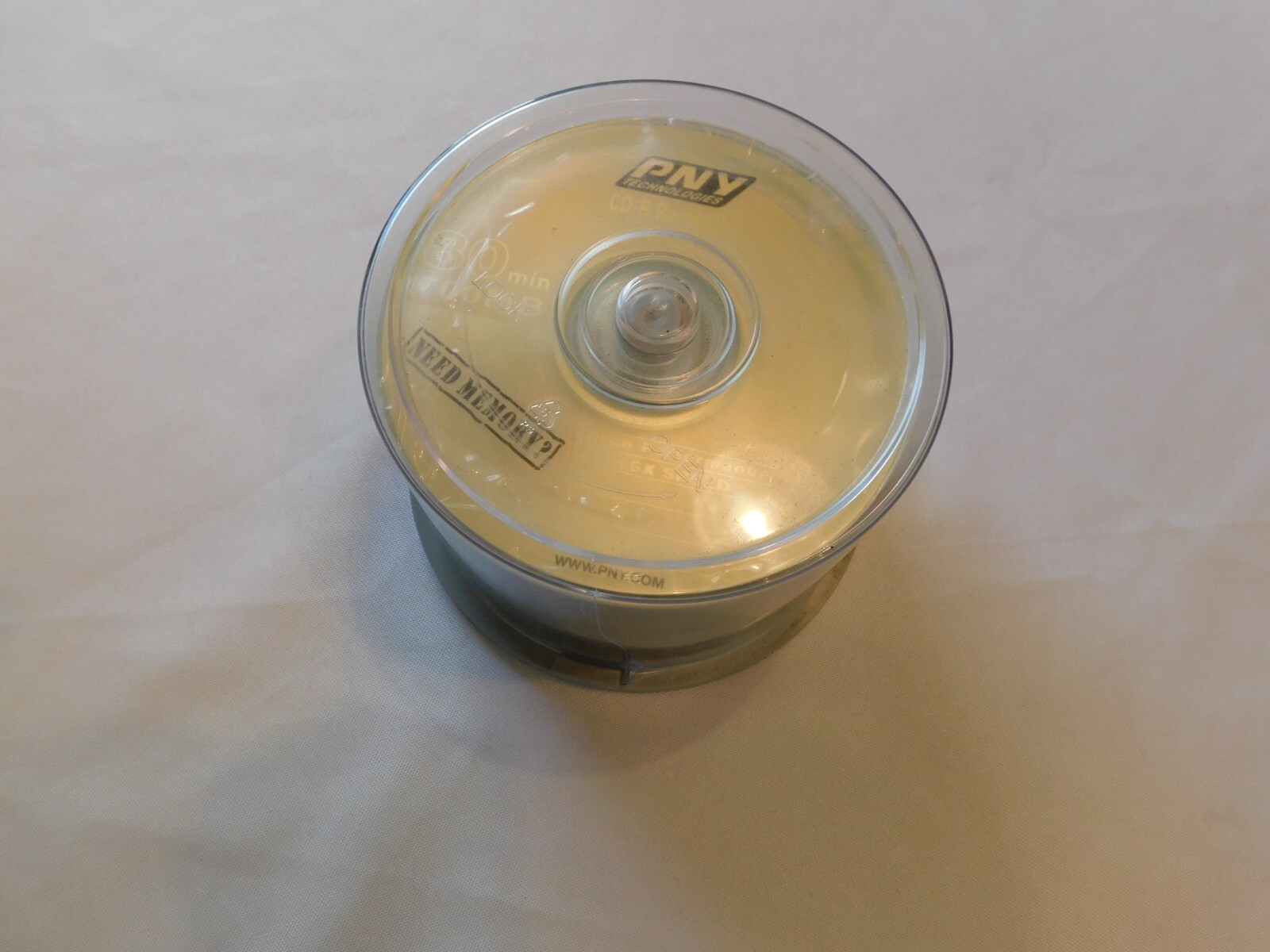 PNY Technologies CD-R Recordable 80 Min 700MB Compact Discs CD 46 Discs Opened