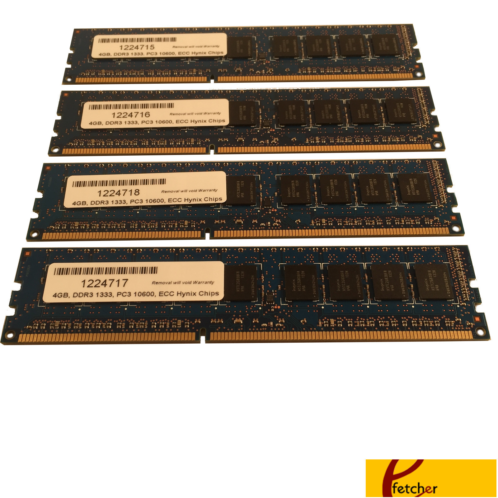 24GB (6 x4GB) Memory DDR3 1333 PC3 10600 ECC for HP Workstation Z400 w 6 sockets