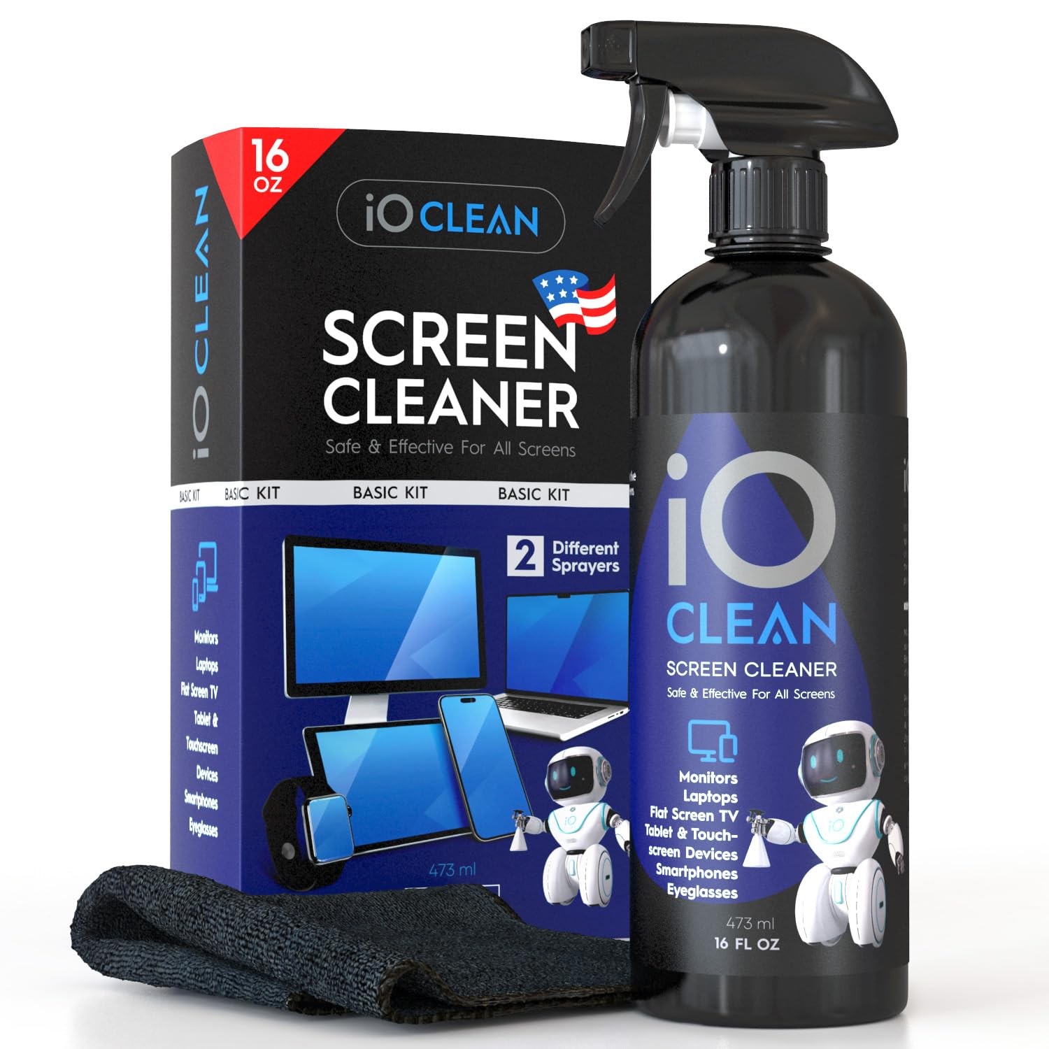 16.9oz Large Screen Cleaner Spray Kit Electronics Screen Cleaning Solution