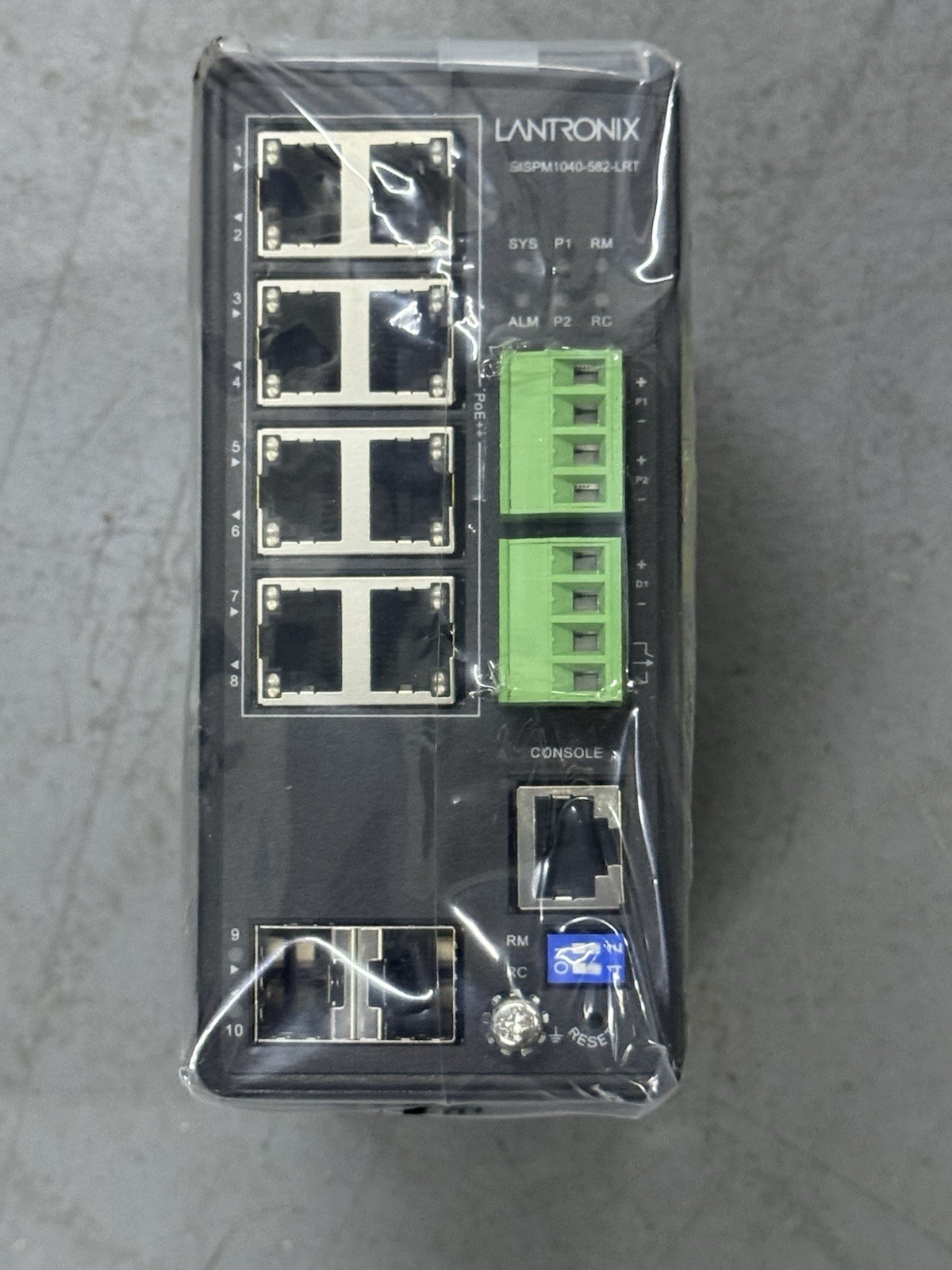 SISPM1040-582-LRT Managed Hardened Gigabit Ethernet PoE++ Switch (NEW No box)