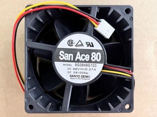 1 pcs Sanyo SAN ACE 80 9G0848G103 48V 0.27A cooling fan 80X80X38MM Fast shipping