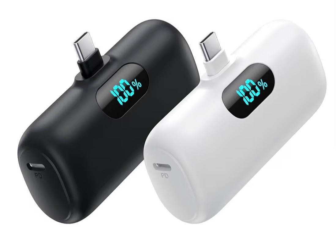 [2-Pack]Portable Charger for iPhone 17/16/15,Mini Power Bank 5000mAh PD USB C Po